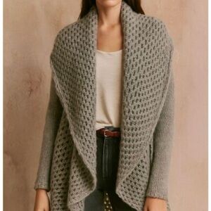 Elsamanda Gray Knit mohair blend Sweater. Size M